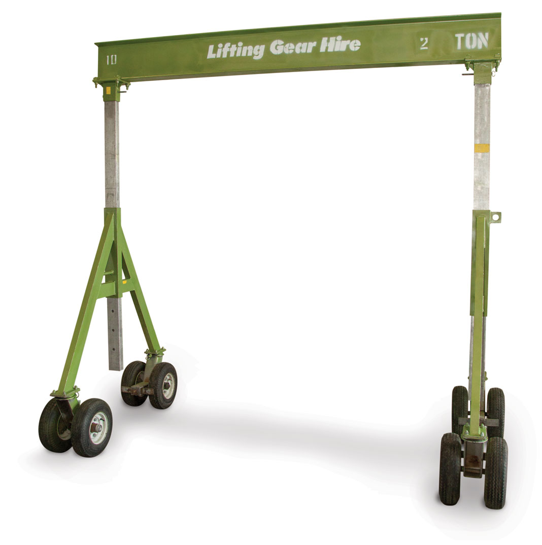 An aluminum gantry crane from LGH.