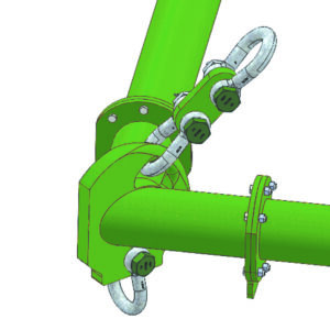A visual picture of a Modulift CMOD corner unit.