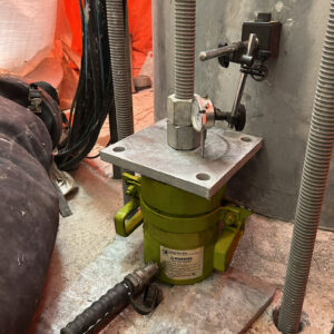 concrete rod pull testing with LGH hydraulic ram in Manitoba